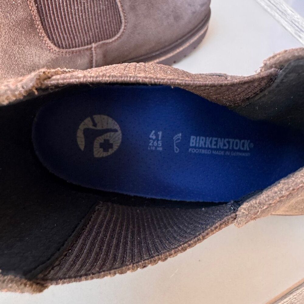 NEW Birkenstock Highwood Slip On Boots Womens 41EU/10US Ankle Mocca Brown Suede - Picture 9 of 13